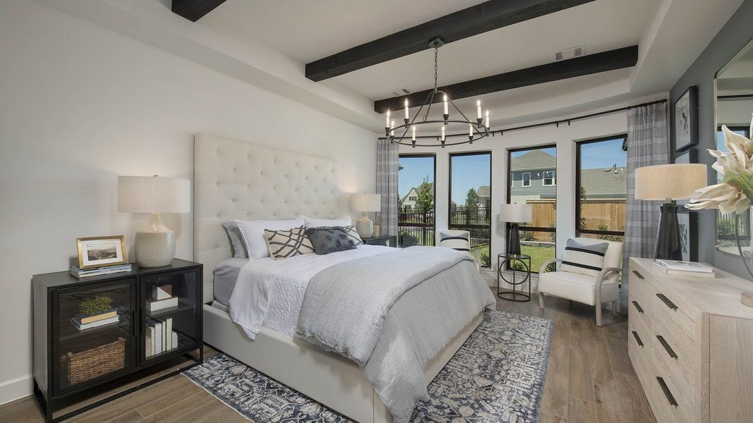 Furnished interior view inside a new home in Bridgeland, Cypress (Image 9).