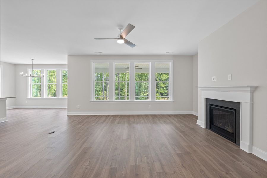 Representative unfurnished interior of a home built from the The Chandler by RobuckHomes in Baylee Ridge, Selma (Image 139).