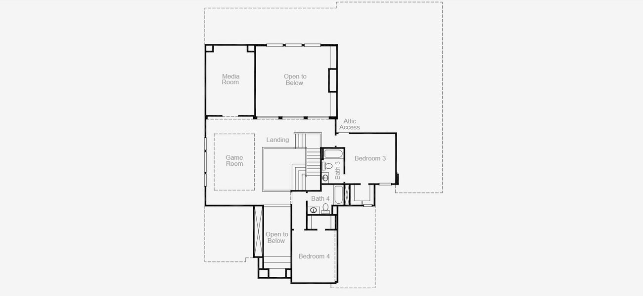 2D floor plan layout of this home in Palmera Ridge, Leander, TX (Image 24).