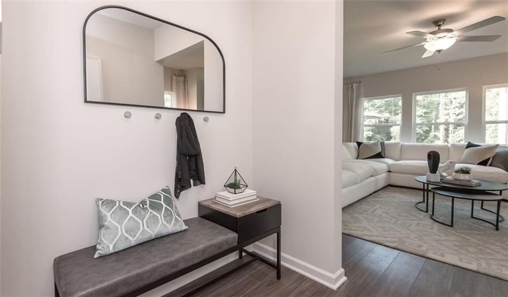 Furnished interior view inside a new home in Preserve at Mountain Creek, Pendergrass (Image 13). Furnished interior view inside a new home in Preserve at Mountain Creek, Pendergrass (Image 13).