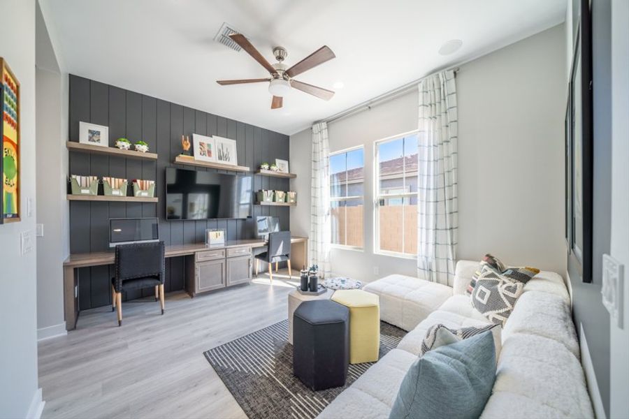 Furnished interior view inside a new home in Legado, Queen Creek (Image 22).
