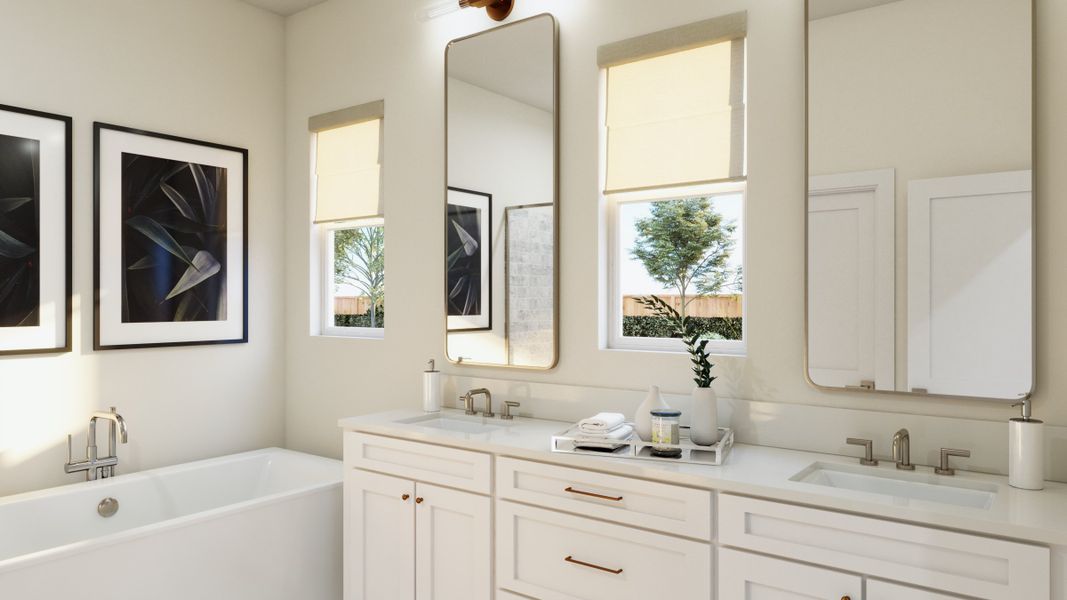 Furnished interior view inside a new home in Highlands Preserve, Mead (Image 7).