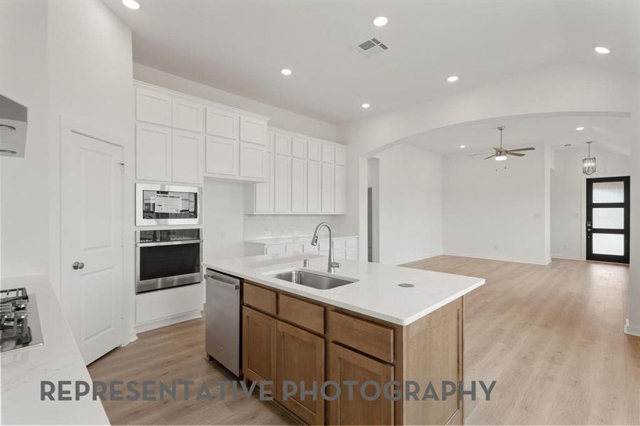 Furnished interior view inside a new home in Gateway Village - The Reserve, Denison (Image 10). Furnished interior view inside a new home in Gateway Village - The Reserve, Denison (Image 10).