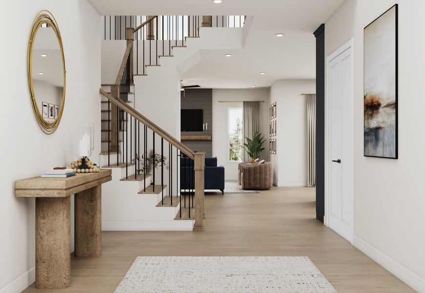 Representative furnished interior of a home built from the Satilla by Beazer Homes in Estates at Daves Creek, Cumming (Image 6).
