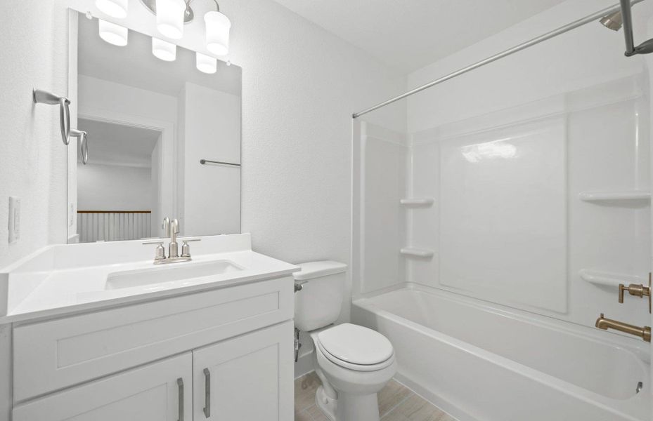 Furnished interior view inside a new home in Crosswinds, Kyle (Image 9). Furnished interior view inside a new home in Crosswinds, Kyle (Image 9).