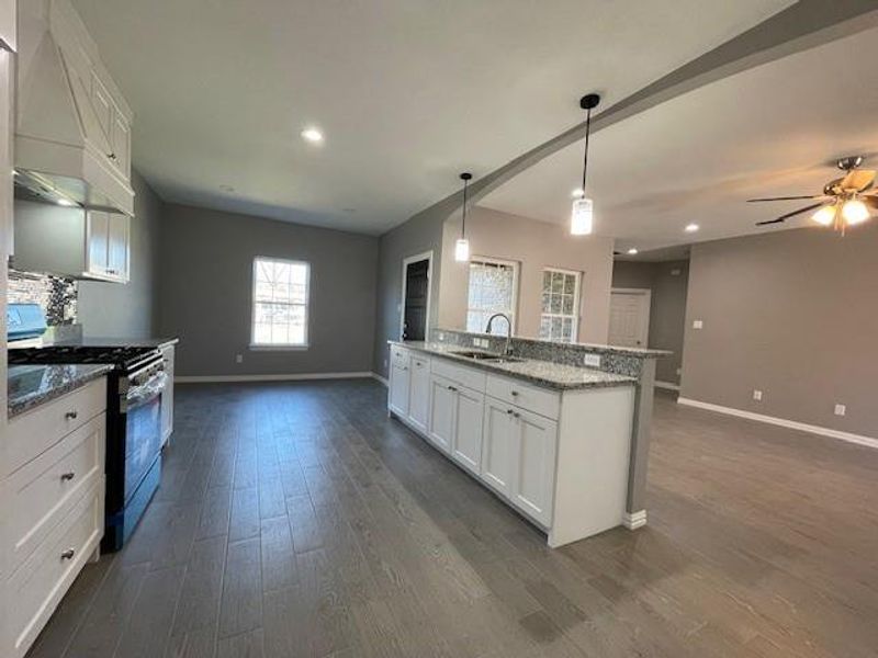 Kitchen looking towards the dining area Kitchen looking towards the dining area