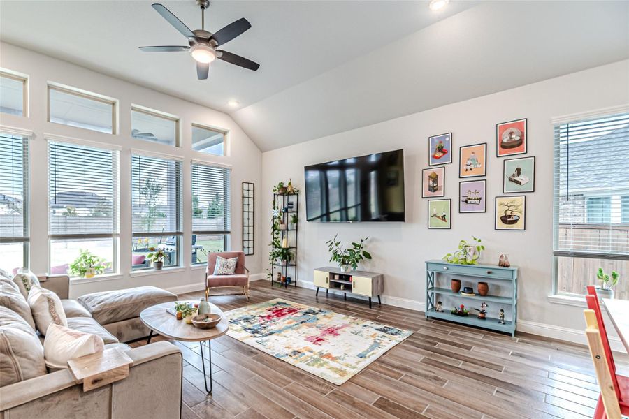 Furnished interior view inside a new home in Bridgeland: Heritage Collection, Cypress (Image 13). Furnished interior view inside a new home in Bridgeland: Heritage Collection, Cypress (Image 13).