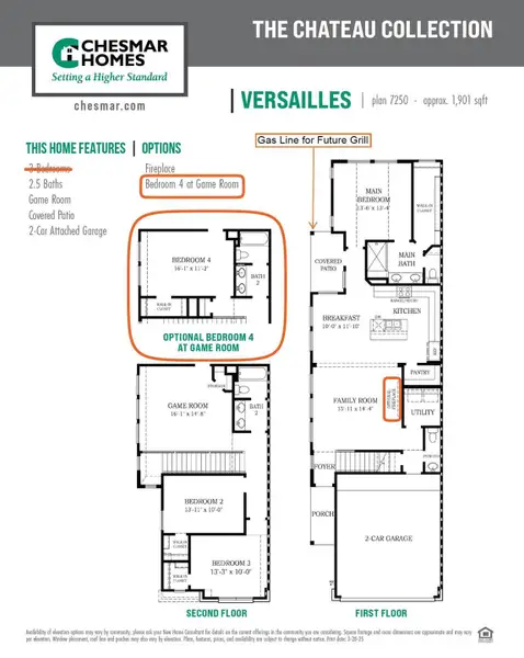 2D floor plan layout of this home in Jubilee, Hockley, TX (Image 4).
