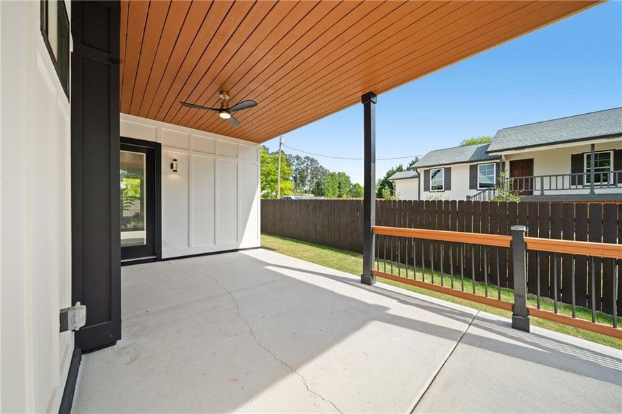 Exterior details and patio area of a home in , Acworth (Image 29).