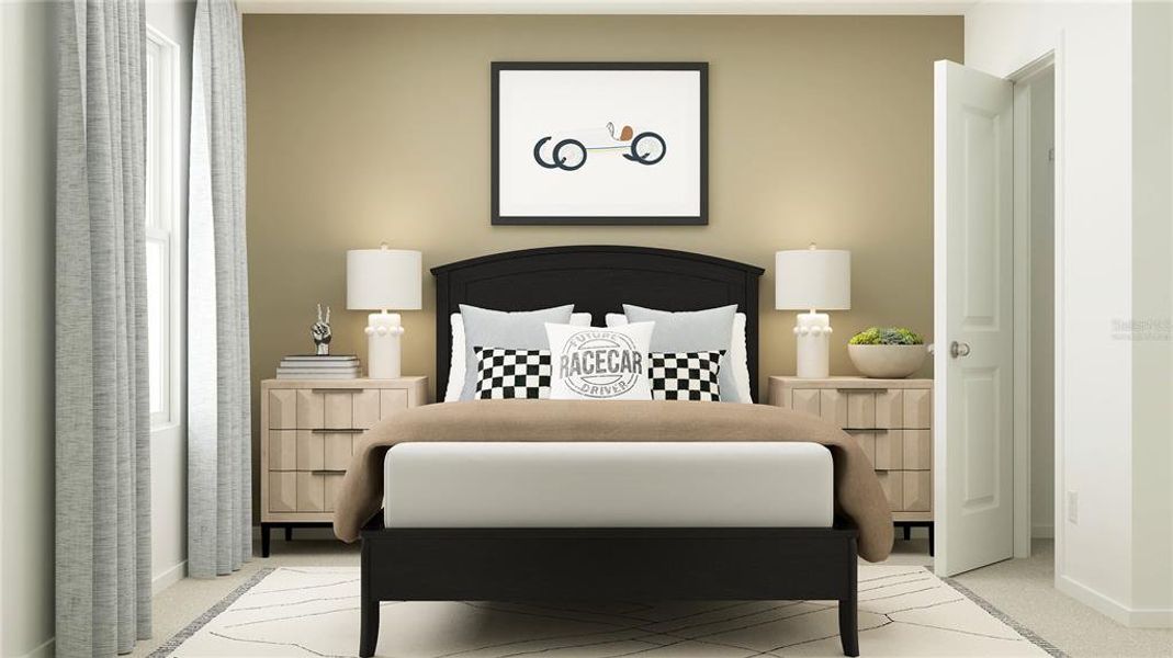 Furnished interior view inside a new home in , Davenport (Image 13).