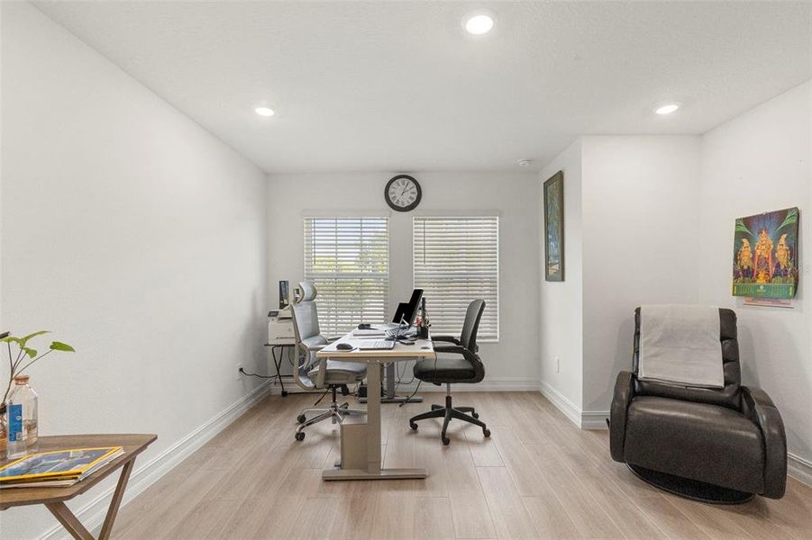 Furnished interior view inside a new home in Townes at Manhattan Crossing, Tampa (Image 18).