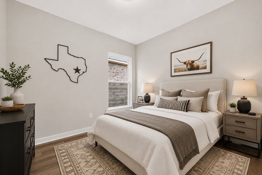 Furnished interior view inside a new home in Two Step Farm, Montgomery (Image 14). Furnished interior view inside a new home in Two Step Farm, Montgomery (Image 14).
