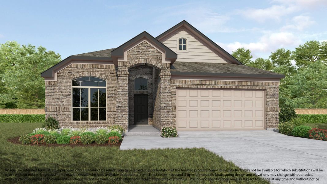 Representative exterior photo of a completed home built from the 517 by Long Lake Ltd. in Telge Ranch, Cypress, TX (Image 2). Representative exterior photo of a completed home built from the 517 by Long Lake Ltd. in Telge Ranch, Cypress, TX (Image 2).