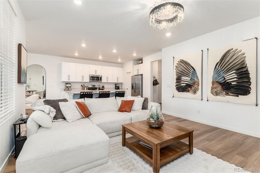 Furnished interior view inside a new home in , Parker (Image 16).