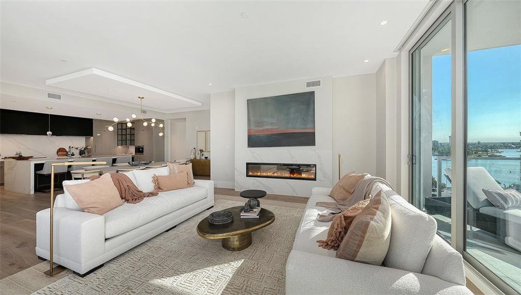 Furnished interior view inside a new home in , Sarasota (Image 18). Furnished interior view inside a new home in , Sarasota (Image 18).