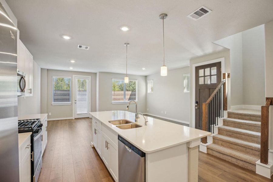Furnished interior view inside a new home in Spring Brook Village - City Series, Houston (Image 7).