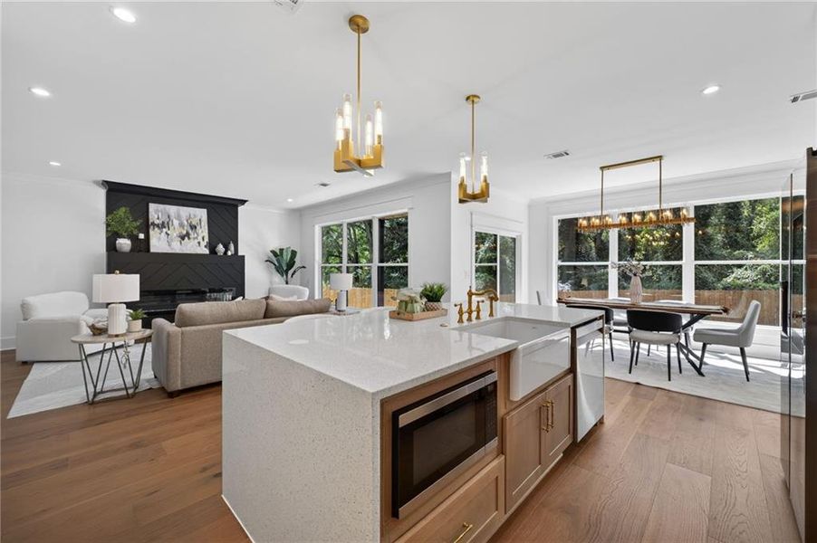 Furnished interior view inside a new home in , Hoschton (Image 10).