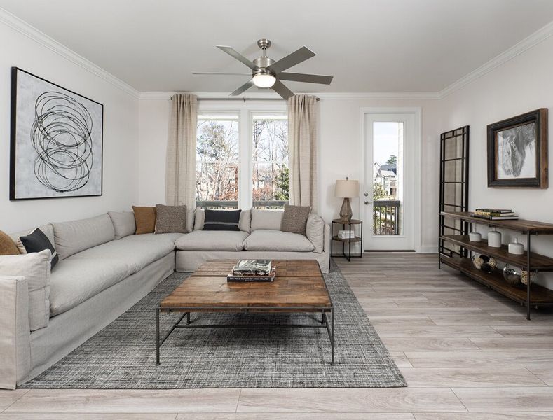 Representative furnished interior of a home built from the Archer by Ashton Woods in Reverie on Cumberland, Atlanta (Image 5).