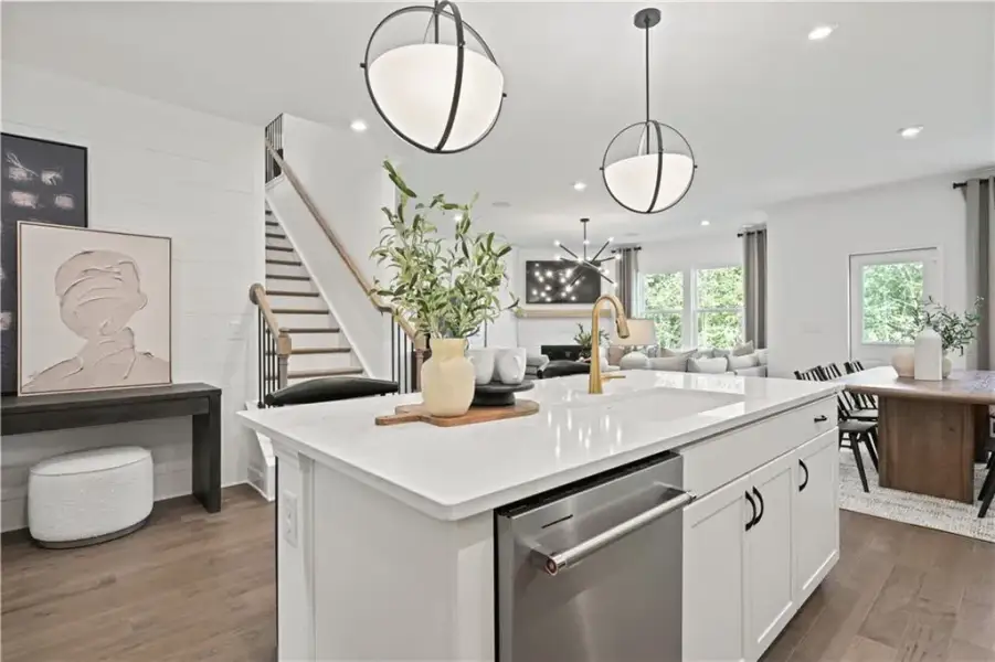 Furnished interior view inside a new home in Briar Creek, Atlanta (Image 6).