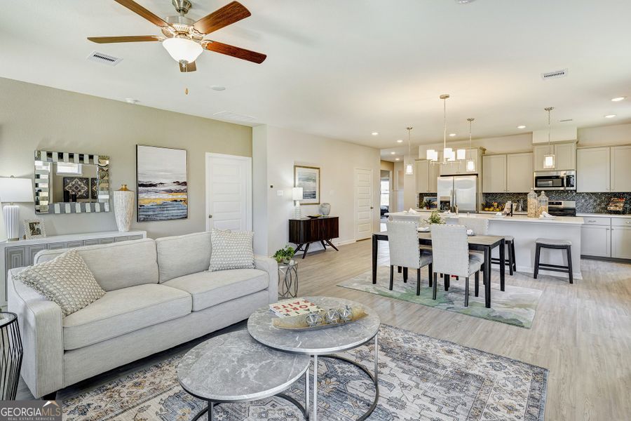 Furnished interior view inside a new home in Maddox Station, Eatonton (Image 17).