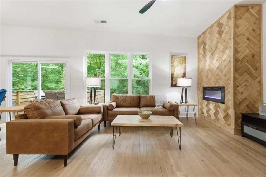 Furnished interior view inside a new home in , Atlanta (Image 11).