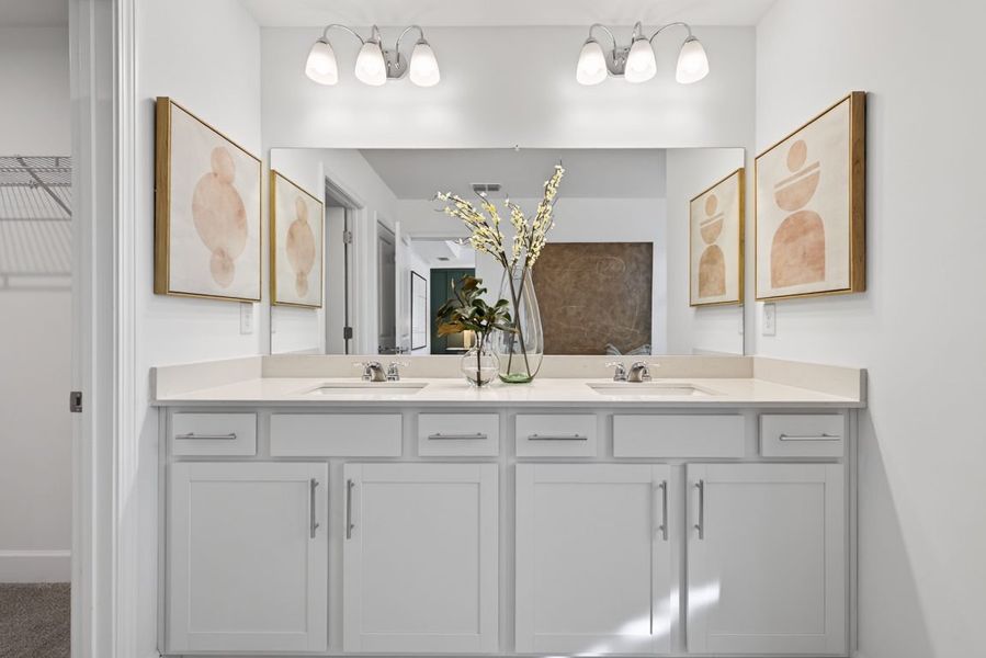 Representative furnished interior of a home built from the Valen by Pulte Homes in Linden Grove, Powder Springs (Image 38).