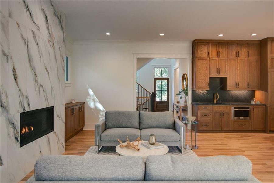 Furnished interior view inside a new home in , Atlanta (Image 16).