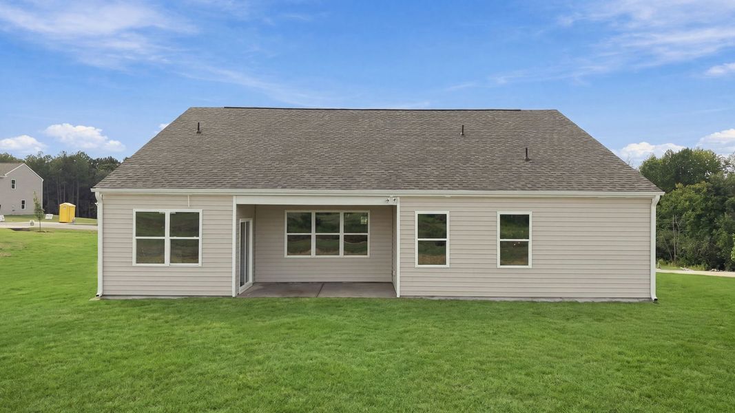 Exterior details and patio area of a home in Beaver Dam Crossing, Bailey (Image 3).