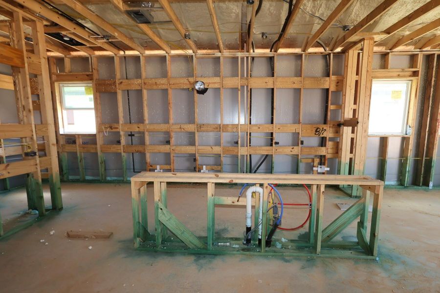 In-progress construction of a new home in Prairieland Village - Summit Collection, Cypress, TX (Image 4).