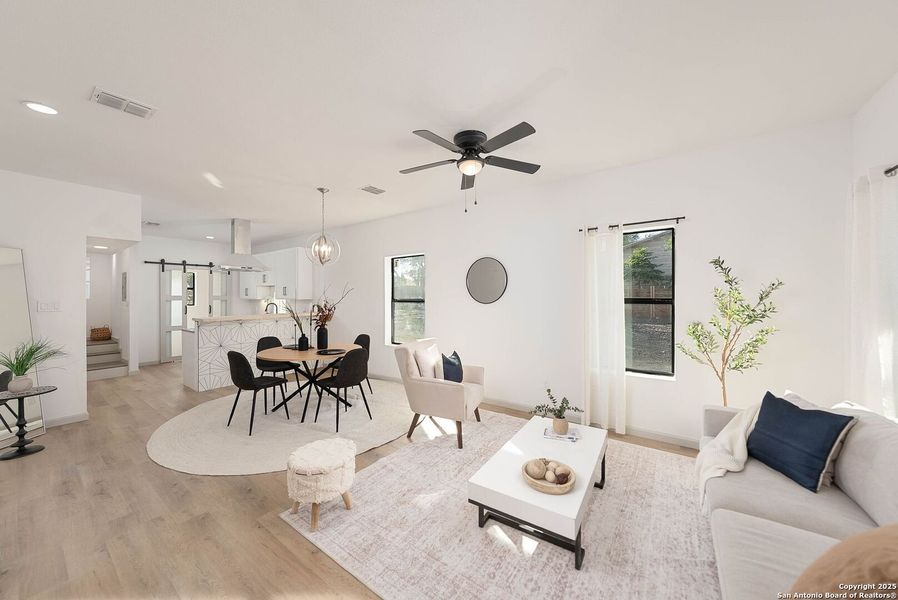Furnished interior view inside a new home in , San Antonio (Image 6).