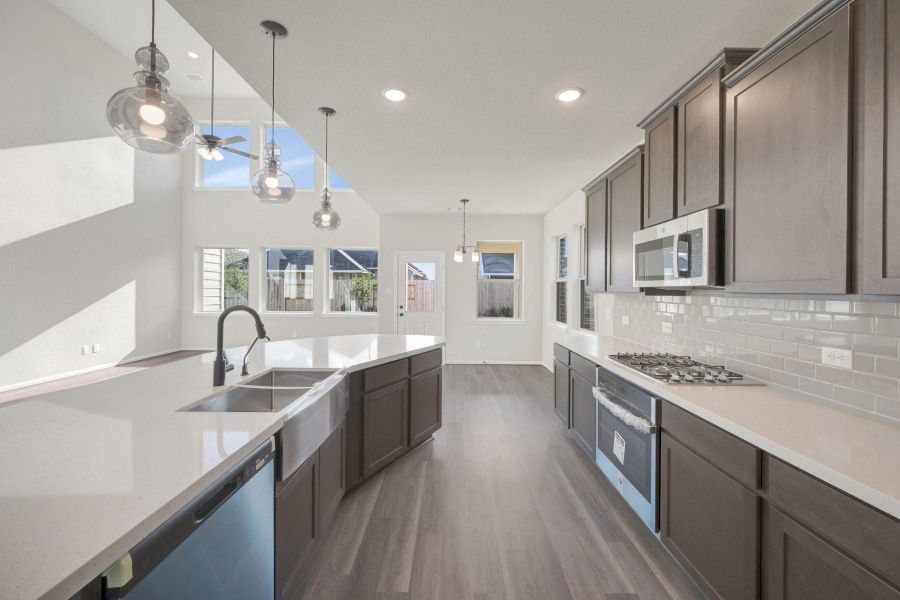 Stunning kitchen with huge island Stunning kitchen with huge island