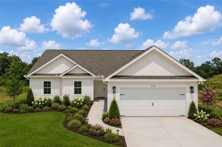 Front exterior of a new home in , Toccoa, GA, highlighting curb appeal (Image 1). Front exterior of a new home in , Toccoa, GA, highlighting curb appeal (Image 1).