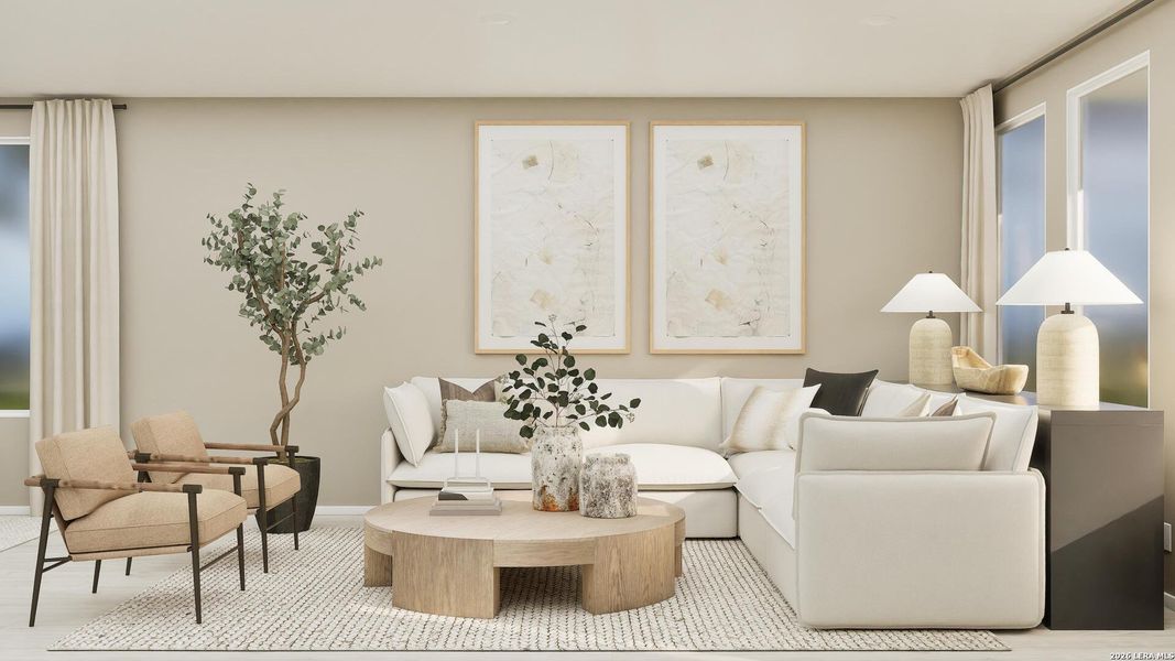 Furnished interior view inside a new home in Juniper Ranch, Spring Branch (Image 11). Furnished interior view inside a new home in Juniper Ranch, Spring Branch (Image 11).