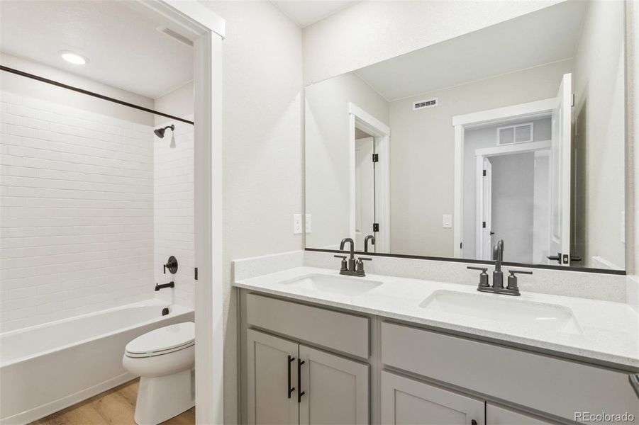 Furnished interior view inside a new home in Second Creek Farm, Commerce City (Image 2). Furnished interior view inside a new home in Second Creek Farm, Commerce City (Image 2).