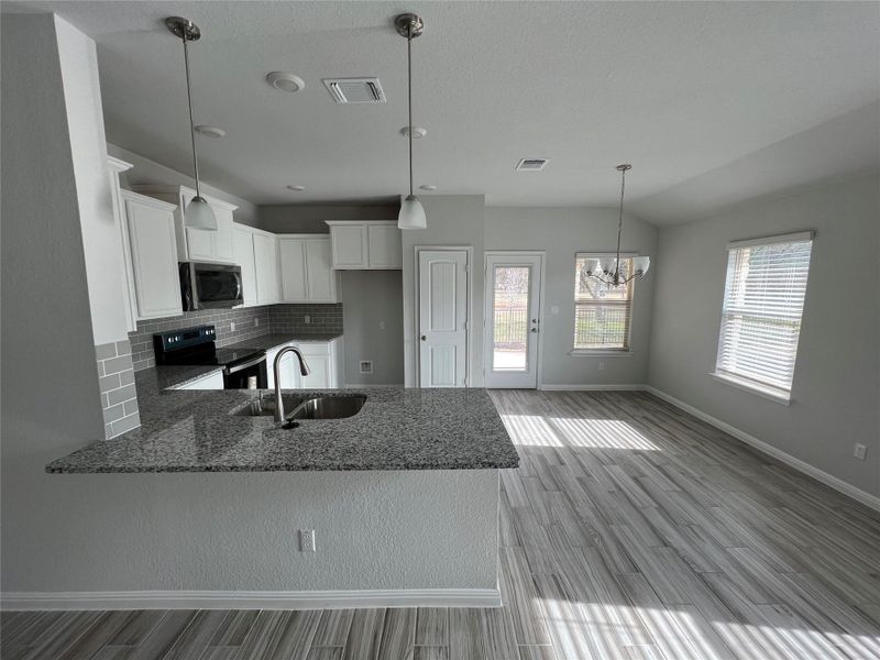 Furnished interior view inside a new home in Delaware Springs, Burnet (Image 7). Furnished interior view inside a new home in Delaware Springs, Burnet (Image 7).
