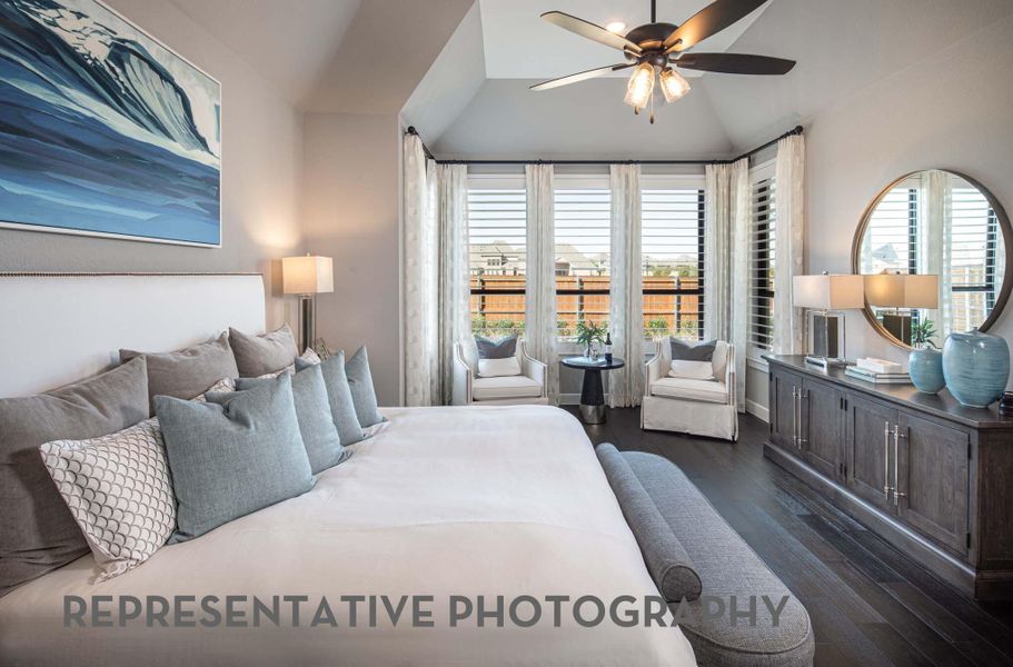 Furnished interior view inside a new home in Santa Rita Ranch, Liberty Hill (Image 14). Furnished interior view inside a new home in Santa Rita Ranch, Liberty Hill (Image 14).