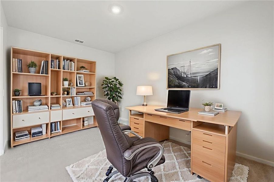 Furnished interior view inside a new home in Preserve at Mountain Creek, Pendergrass (Image 9).