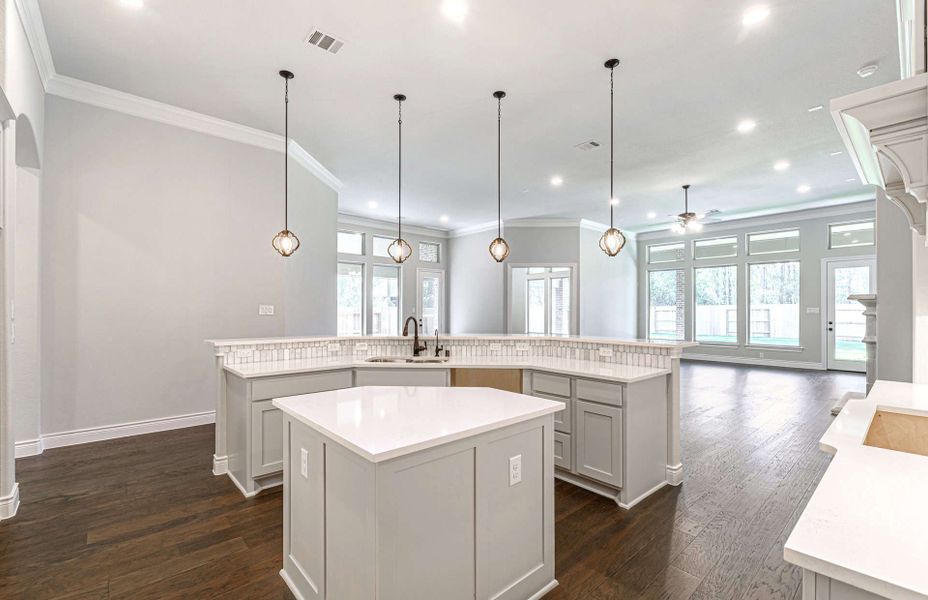 Representative furnished interior of a home built from the 3358 by Ravenna Homes in Artavia 70′, Conroe (Image 7).