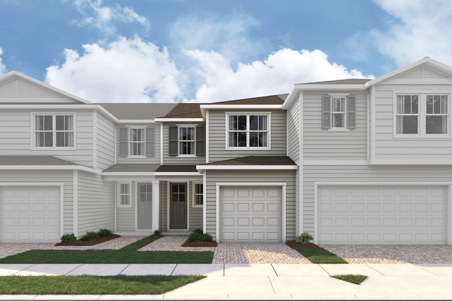 Representative exterior photo of a completed home built from the Warner by Mattamy Homes in RiverTown, St. Johns, FL (Image 2). Representative exterior photo of a completed home built from the Warner by Mattamy Homes in RiverTown, St. Johns, FL (Image 2).