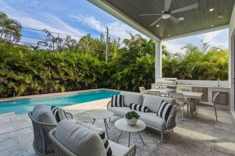 Exterior details and patio area of a home in , Boca Raton (Image 29).