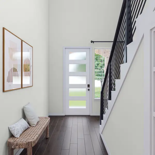 Representative furnished interior of a home built from the Mariposa by Tri Pointe Homes in Terrace Collection At Turner's Crossing, Buda (Image 7).