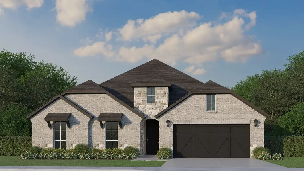 Plan 1683 Elevation B with Stone Plan 1683 Elevation B with Stone