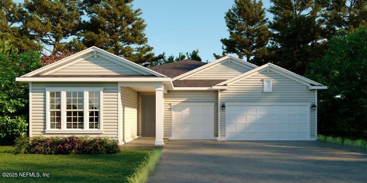 Front exterior of a new home in , St. Augustine, FL, highlighting curb appeal (Image 1).