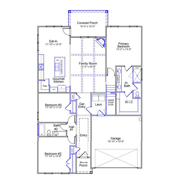 2D floor plan layout of this home in Indigo at Abbey Preserve, Wilmington, NC (Image 3). 2D floor plan layout of this home in Indigo at Abbey Preserve, Wilmington, NC (Image 3).