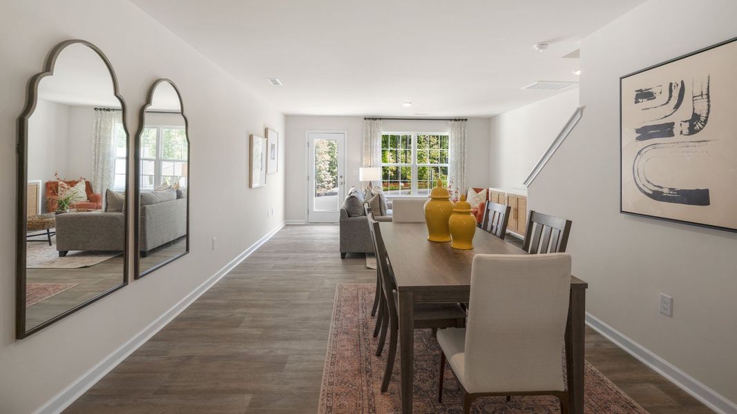 Furnished interior view inside a new home in Thornton Townes, Raleigh (Image 18).