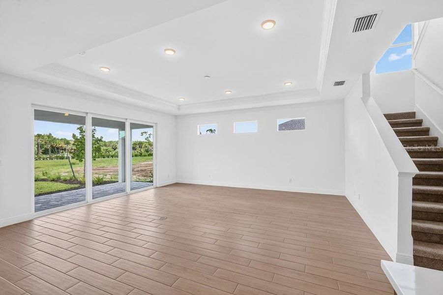 Spacious, unfurnished interior of a new home in The Sanctuary – Royal Collection, Punta Gorda (Image 18). Spacious, unfurnished interior of a new home in The Sanctuary – Royal Collection, Punta Gorda (Image 18).