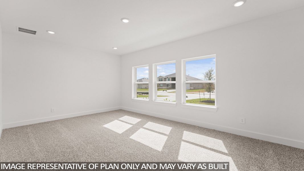 Representative unfurnished interior of a home built from the E60F by D.R. Horton in Riverside Estates, Mont Belvieu (Image 16).