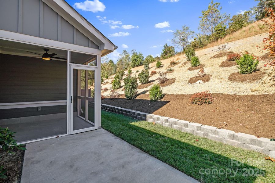 Exterior details and patio area of a home in , Arden (Image 25).