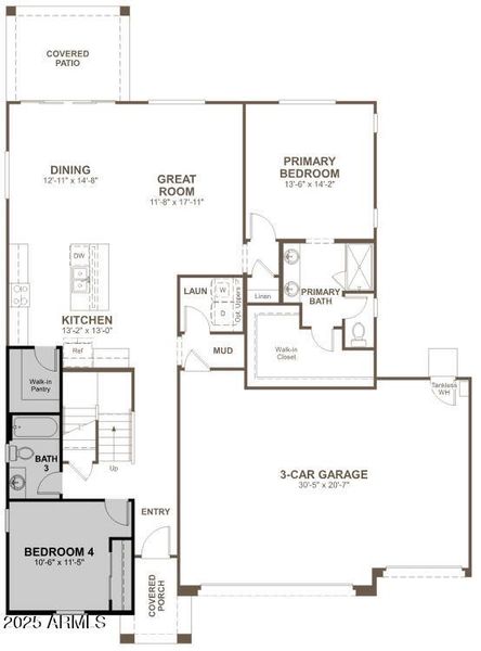 FIRE SKY-LOT 86-FLOORPLAN 1ST FLOOR