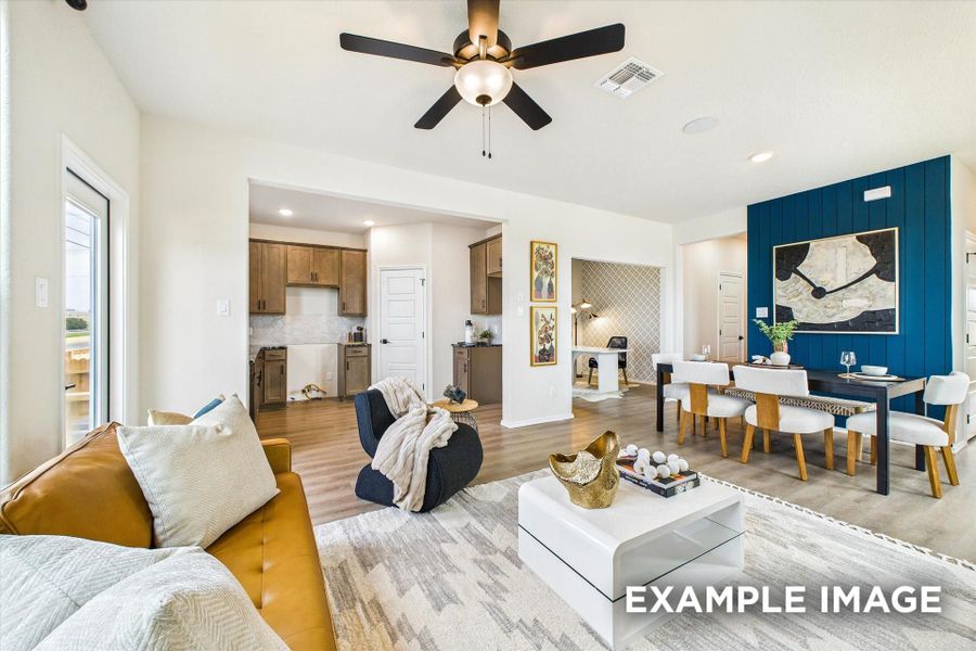 Representative furnished interior of a home built from the The Florence C by Davidson Homes LLC in Buffalo Way Villas, Houston (Image 8).